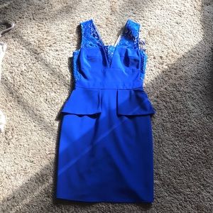 Gianna Bini Peplum Lace Dress